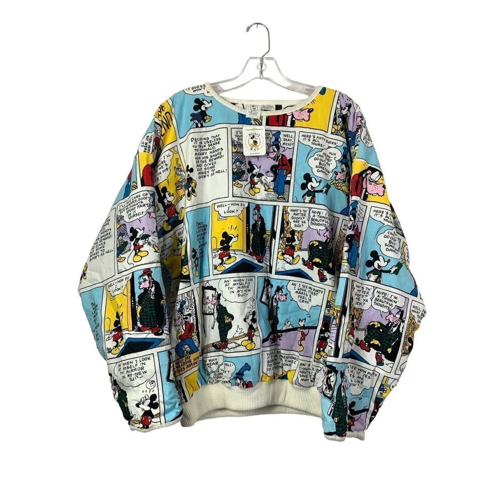 Mickey & Co. Vintage Mickey & Goofy Comic Sweater
